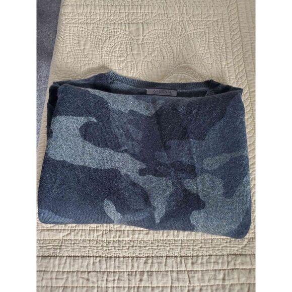 AMICALE​ Crewneck 100% Cashmere Sweater Medium - Picture 7 of 8